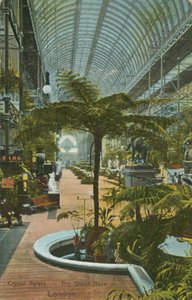 Crystal Palace, Det store kirkeskib, London af English Photographer
