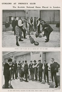 Curlers i Princes Club, den skotske landskamp i London af English Photographer