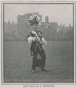 Dan Leno som cricketspiller af English Photographer