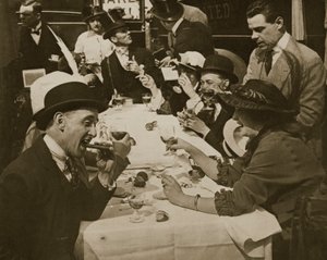 Derby Day frokostfest, trykt af Horace W. Nichols, ca. 1910 (fotogravure) af English Photographer