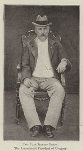 Don Juan Idiarte Borda, Uruguays myrdede præsident af English Photographer