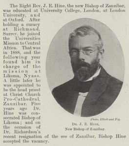 Dr J E Hine, ny biskop af Zanzibar af English Photographer