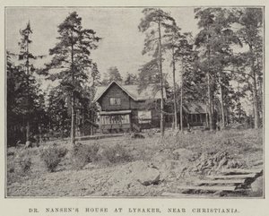 Dr. Nansens Hus på Lysaker ved Christiania af English Photographer