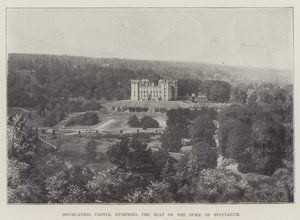 Drumlanrig Castle, Dumfries, sæde for hertugen af Buccleuch af English Photographer