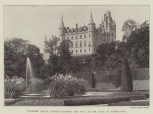 Dunrobin Castle, Sutherlandshire, sæde for hertugen af Sutherland af English Photographer