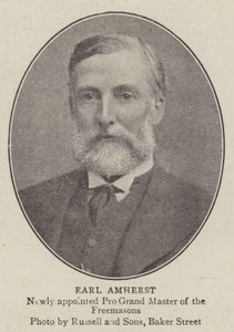 Earl Amherst af English Photographer