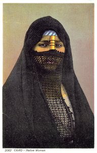 Egyptiske kvinder (farvefoto) af English Photographer