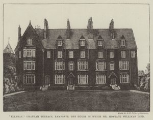 Elleray, Chatham Terrace, Ramsgate, huset, hvor hr. Montagu Williams døde af English Photographer