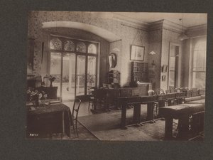 Elmshurst pigeskole, East Finchley, London, ca. 1910 (s/h foto) af English Photographer