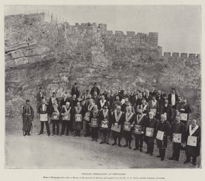 engelske frimurere i Jerusalem af English Photographer