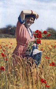 Skønneste af Evas døtre - Den engelske pige (farvefoto) af English Photographer