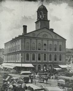 Faneuil Hall, Boston (s/h-billede) af English Photographer