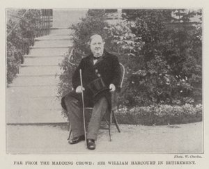 Langt fra den gale skare, Sir William Harcourt på pension af English Photographer