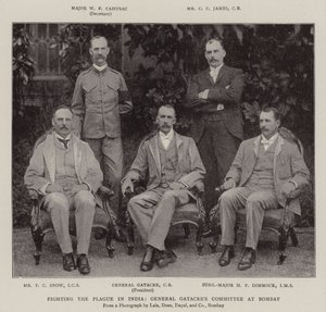 Bekæmpelse af pesten i Indien, General Gatacres Committee i Bombay af English Photographer