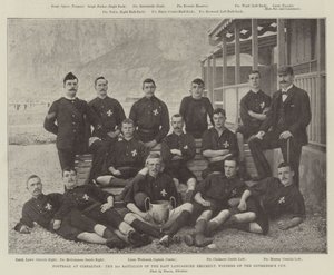 Fodbold i Gibraltar, 2. bataljon af East Lancashire Regiment, vindere af Governors Cup af English Photographer