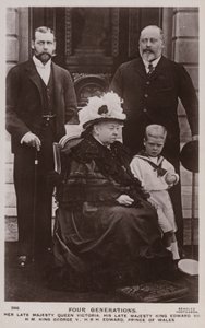 Fire generationer af britiske kongelige af English Photographer