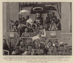 Frankrig og hendes kolonier, Fete Nationale i Porto Novo af English Photographer