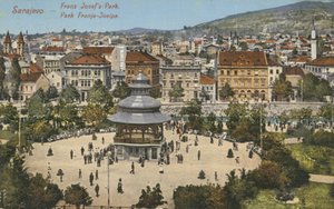 Franz Josef Park, Sarajevo (farvefoto) af English Photographer