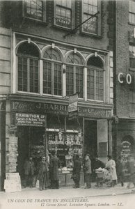 Fransk boghandel, 17 Green Street, Leicester Square, London af English Photographer