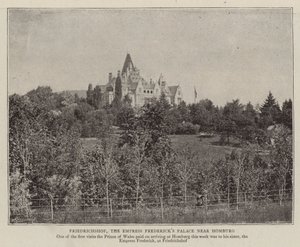 Friedrichshof, kejserinde Fredericks Palace nær Homburg af English Photographer