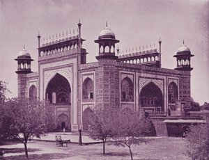 Porten til Taj, Agra af English Photographer