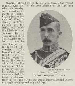 General E L Elliot, De Wets-antagonist den 6. juni af English Photographer