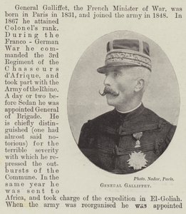 General Galliffet af English Photographer