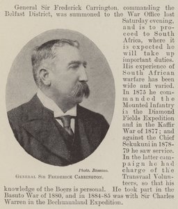 General Sir Frederick Carrington af English Photographer