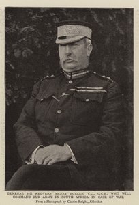 General Sir Redvers Henry Buller, VC, GCB, som vil kommandere vores hær i Sydafrika i tilfælde af krig af English Photographer