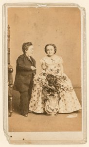 General Tom Thumb og hans kone af English Photographer
