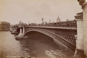 Generel udsigt over Blackfriars Bridge af English Photographer