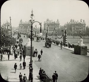 Generel udsigt over Westminster Bridge af English Photographer