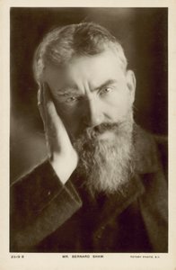 George Bernard Shaw, irsk dramatiker (s/h-foto) af English Photographer