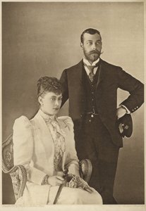 George, hertug af York, og hans kone, prinsesse Mary af Teck af English Photographer