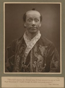 George Grossmith som Ko-Ko i The Mikado af English Photographer