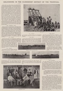 Guldudvinding i Klerksdorp-distriktet i Transvaal af English Photographer