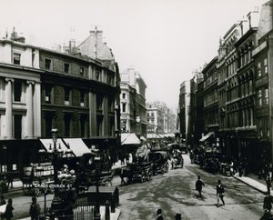 Grace Church Street, London af English Photographer