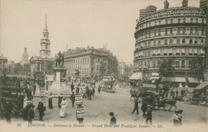 Grand Hotel og Trafalgar Square, London af English Photographer