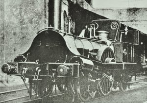 Great Eastern Railway (London og Blackwall sektionen) Enkeltfører tanklokomotiv, 1860 af English Photographer