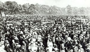 Great Votes for Women demonstration i Hyde Park, 21. juni 1908 af English Photographer
