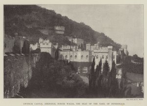 Gwrych Castle, Abergele, North Wales, sæde for jarlen af Dundonald af English Photographer
