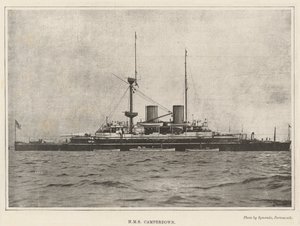 HMS Camperdown af English Photographer