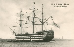 HMS Victory, flyvende Trafalgar-signal af English Photographer