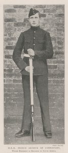 HKH Prins Arthur af Connaught, hvis regiment er beordret til Sydafrika af English Photographer