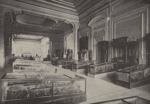 Hall of the Royal Mumiers, indeholdende mumien af Rameses II, Israels børns undertrykker af English Photographer