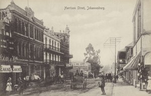 Harrison Street, Johannesburg (s/h-billede) af English Photographer