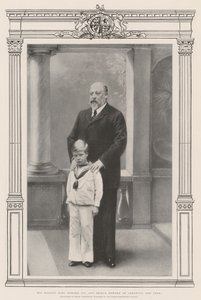 Hans Majestæt Kong Edward VII og Prins Edward af Cornwall og York af English Photographer