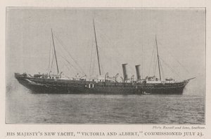 His Majestys New Yacht, Victoria og Albert, taget i brug den 23. juli af English Photographer