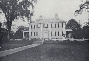 Hjem til Henry Wadsworth Longfellow, Cambridge, Massachusetts (s/h-billede) af English Photographer