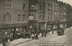 Houndsditch, en af de travleste gader i London, Home of the Novelty Trade, London af English Photographer